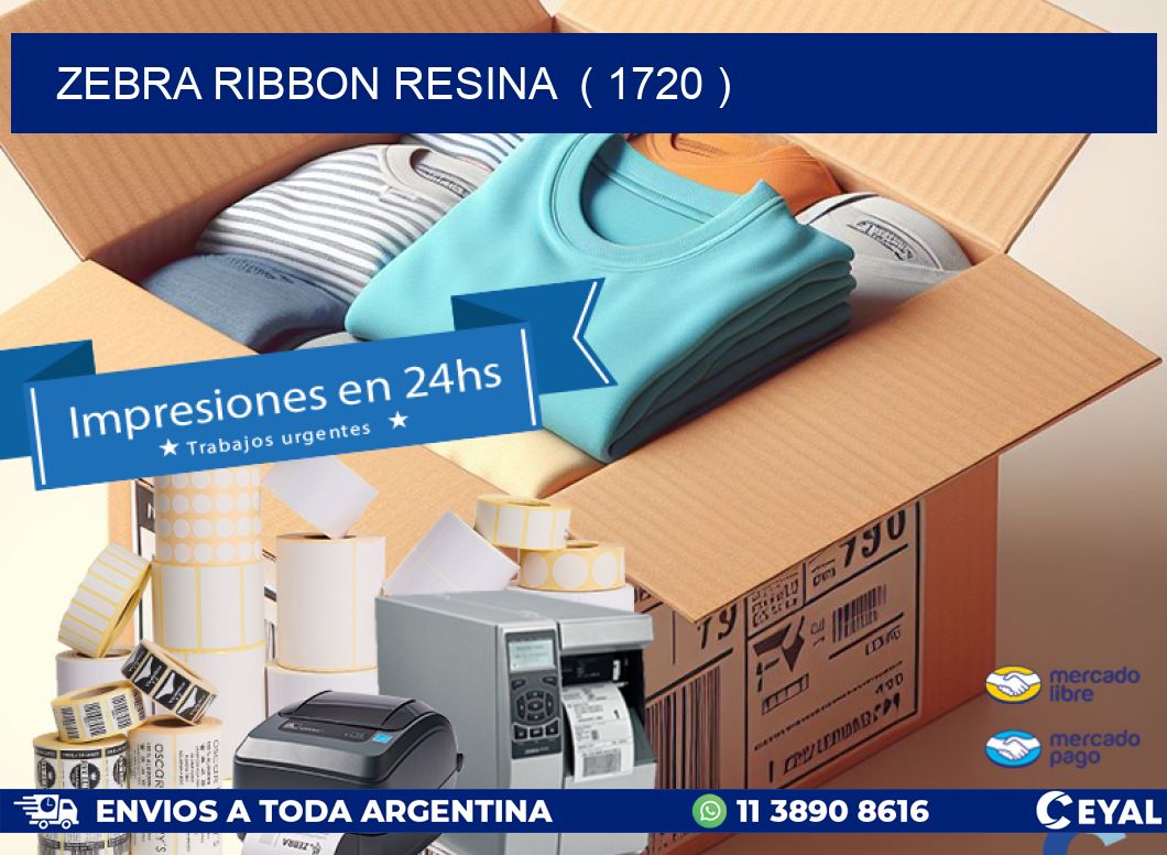 ZEBRA RIBBON RESINA  ( 1720 )