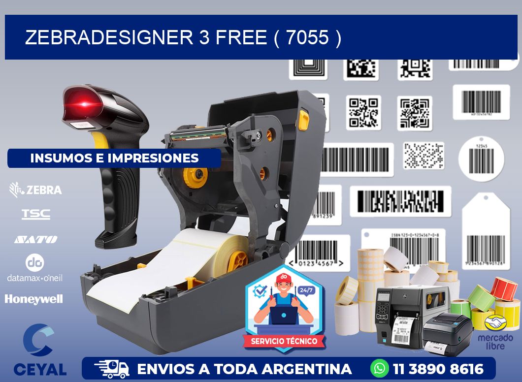 ZEBRADESIGNER 3 FREE ( 7055 )