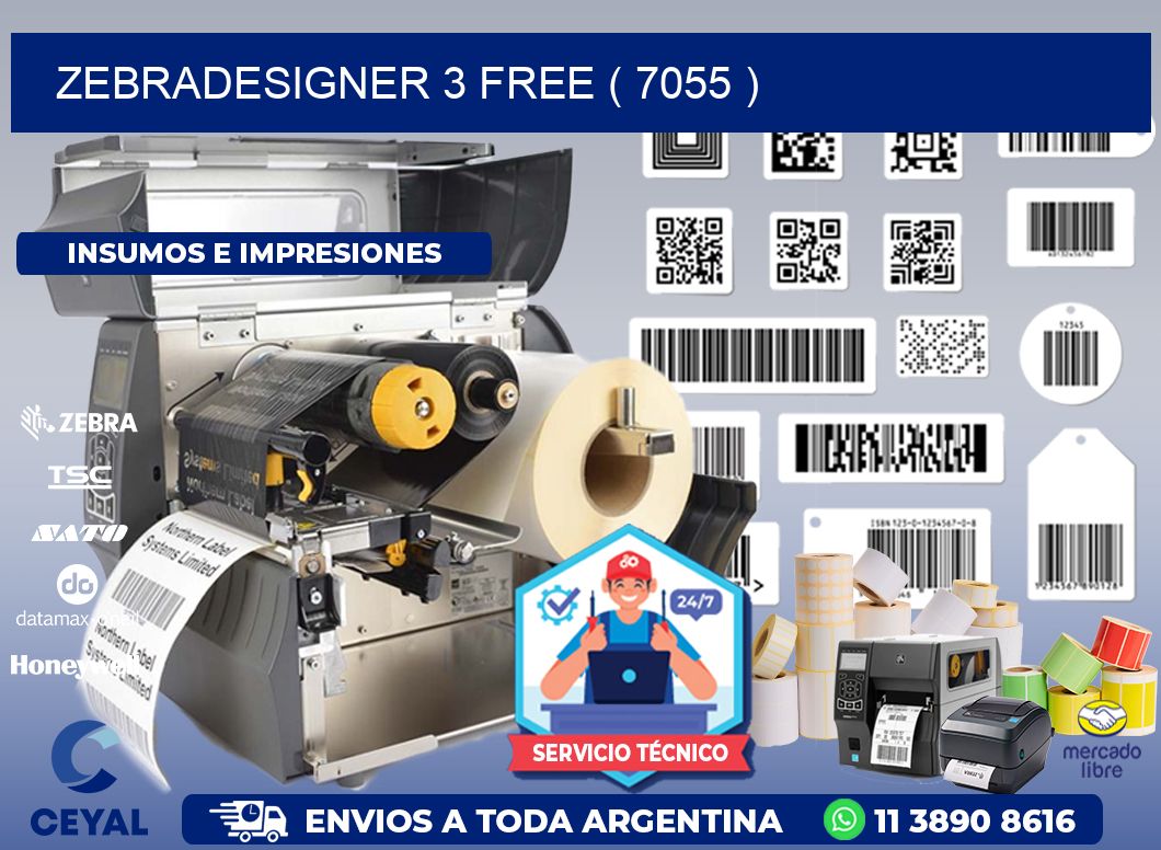 ZEBRADESIGNER 3 FREE ( 7055 )