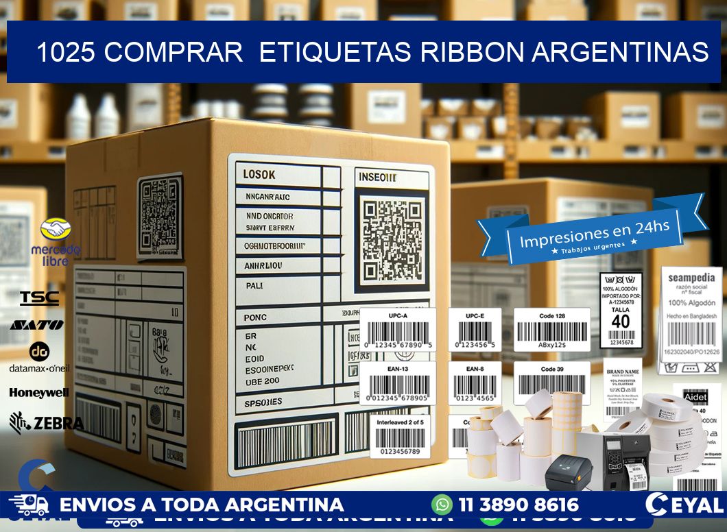 1025 COMPRAR  ETIQUETAS RIBBON ARGENTINAS