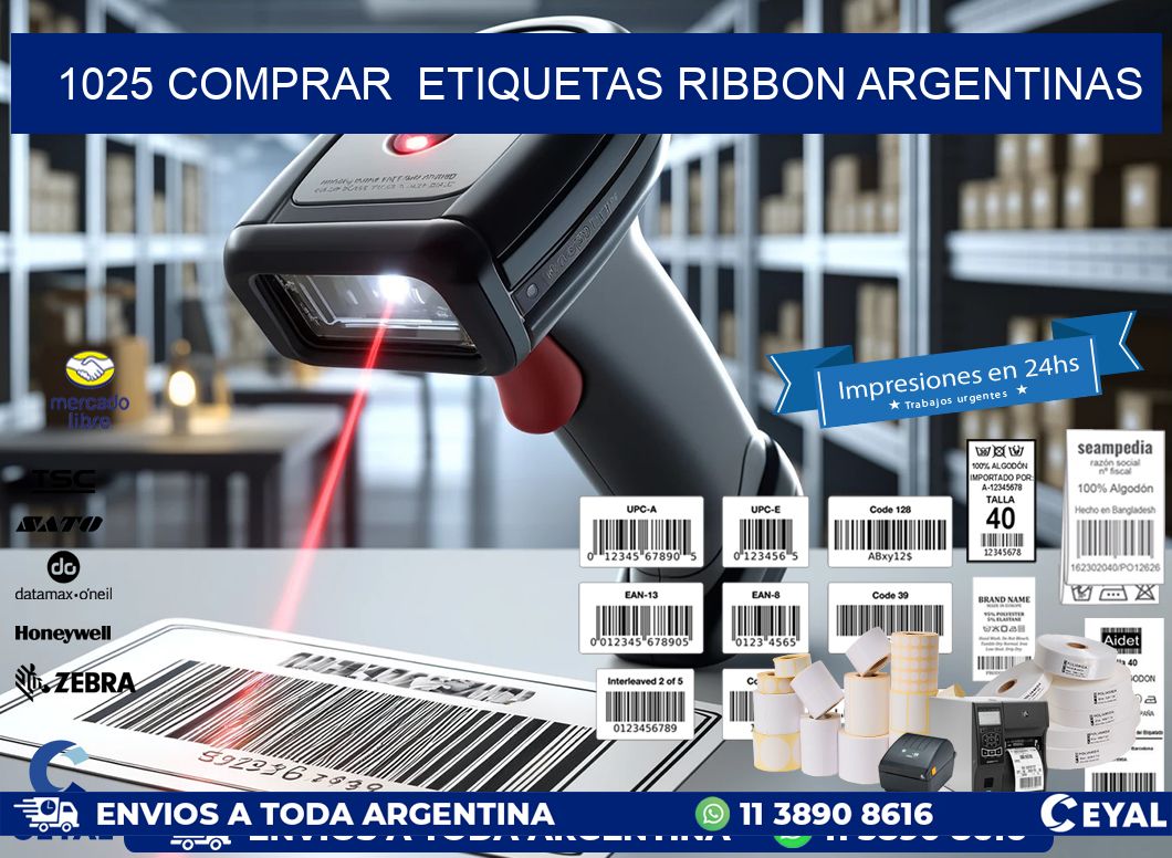 1025 COMPRAR  ETIQUETAS RIBBON ARGENTINAS