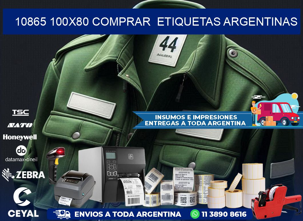 10865 100X80 COMPRAR  ETIQUETAS ARGENTINAS