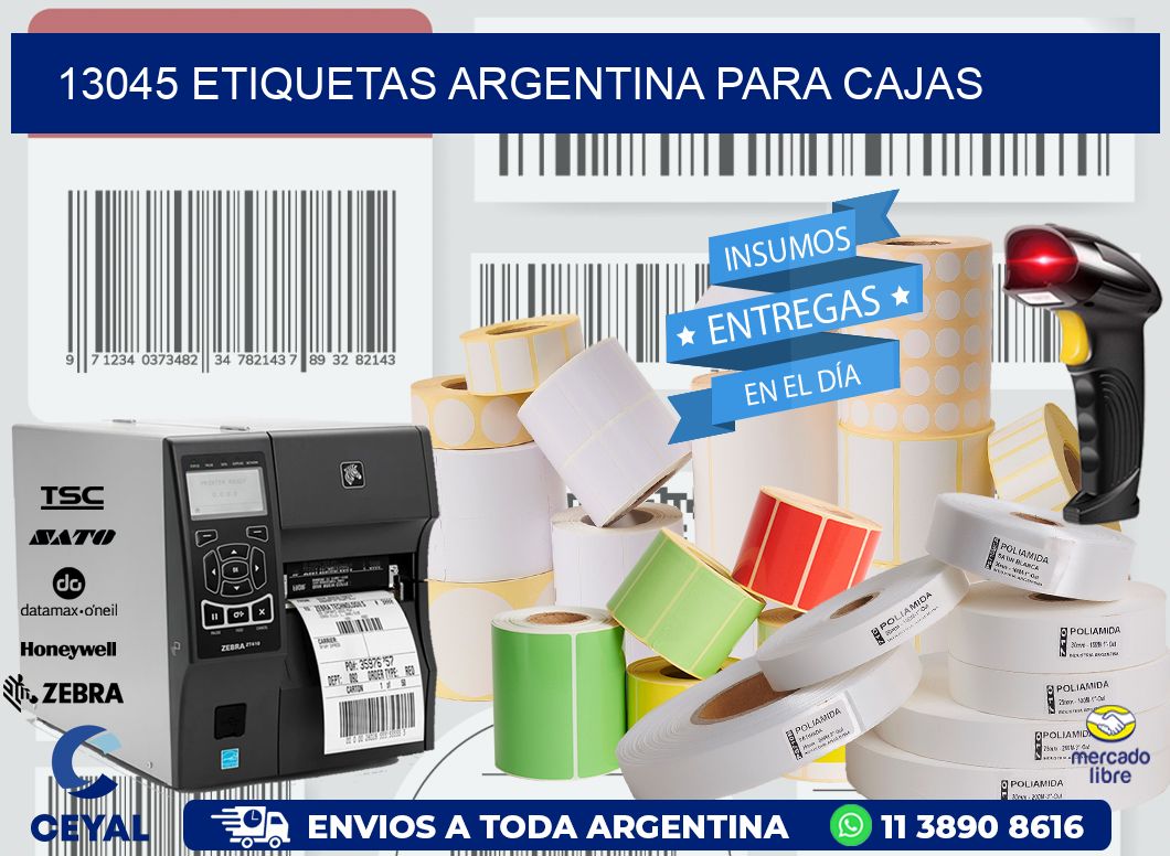 13045 ETIQUETAS ARGENTINA PARA CAJAS