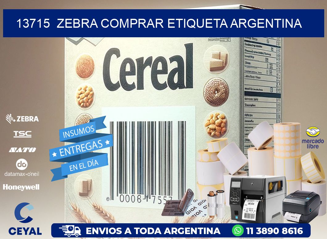 13715  ZEBRA COMPRAR ETIQUETA ARGENTINA