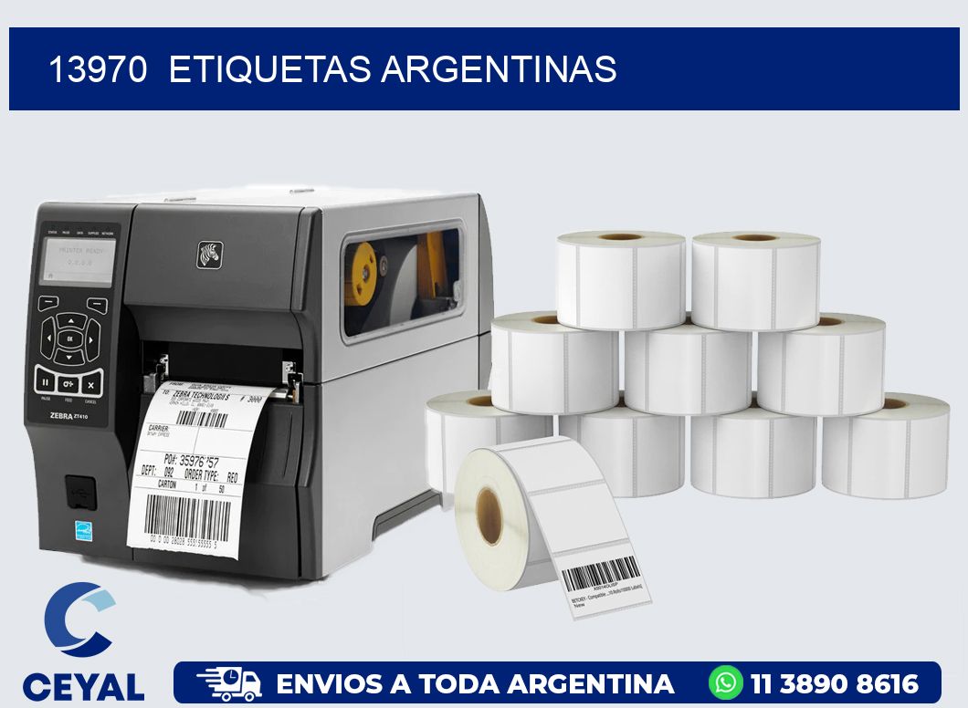 13970  ETIQUETAS ARGENTINAS
