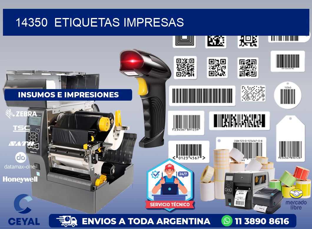 14350  ETIQUETAS IMPRESAS
