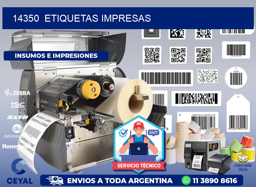 14350  ETIQUETAS IMPRESAS