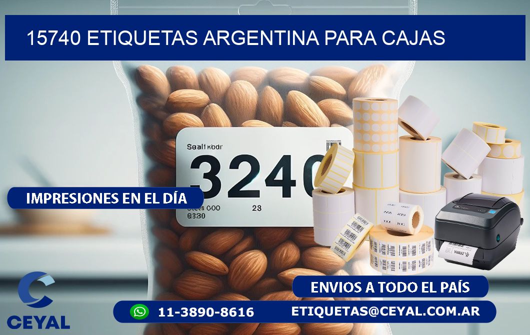 15740 ETIQUETAS ARGENTINA PARA CAJAS