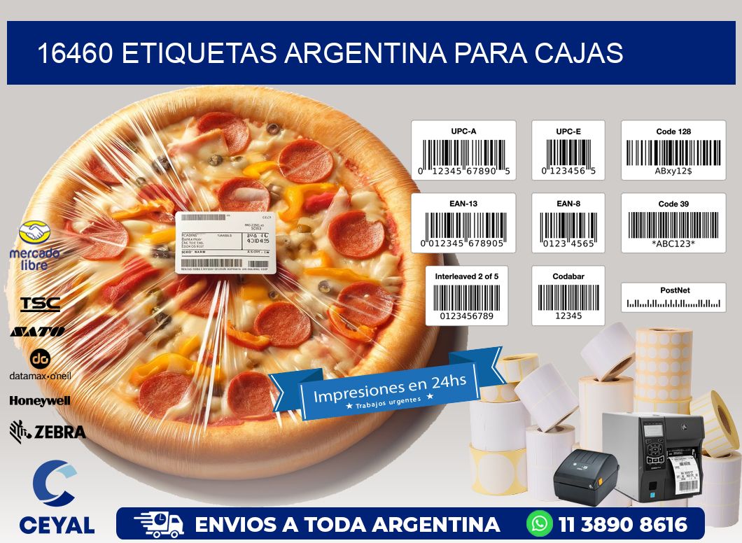 16460 ETIQUETAS ARGENTINA PARA CAJAS