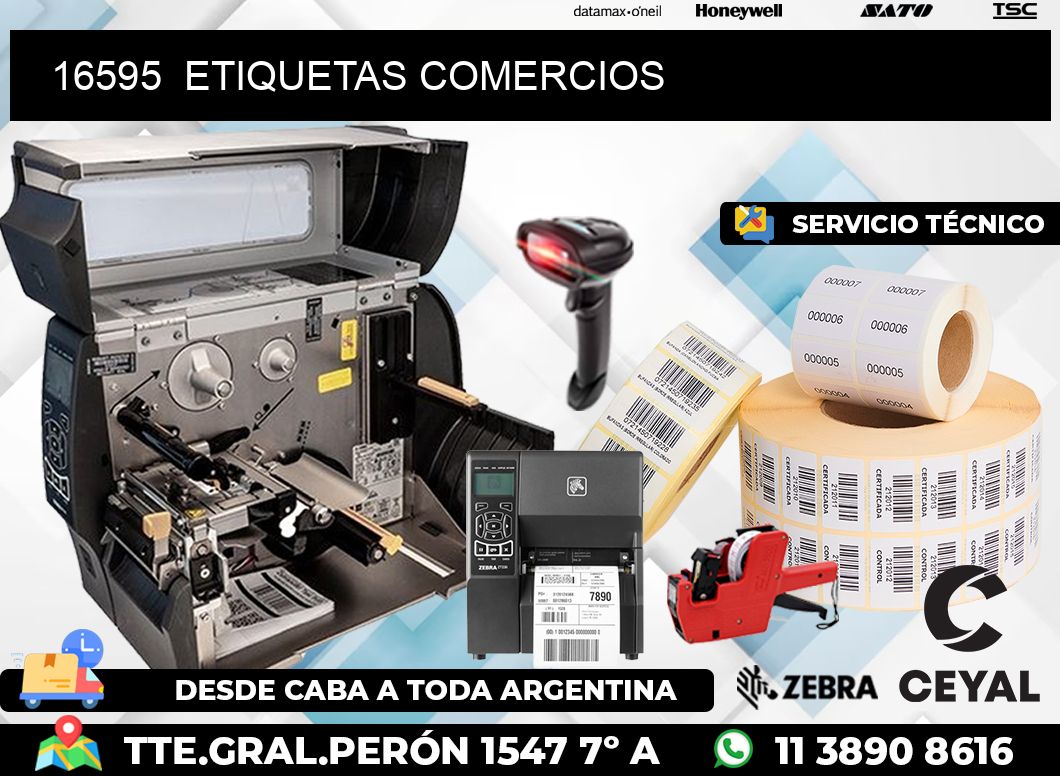 16595  ETIQUETAS COMERCIOS