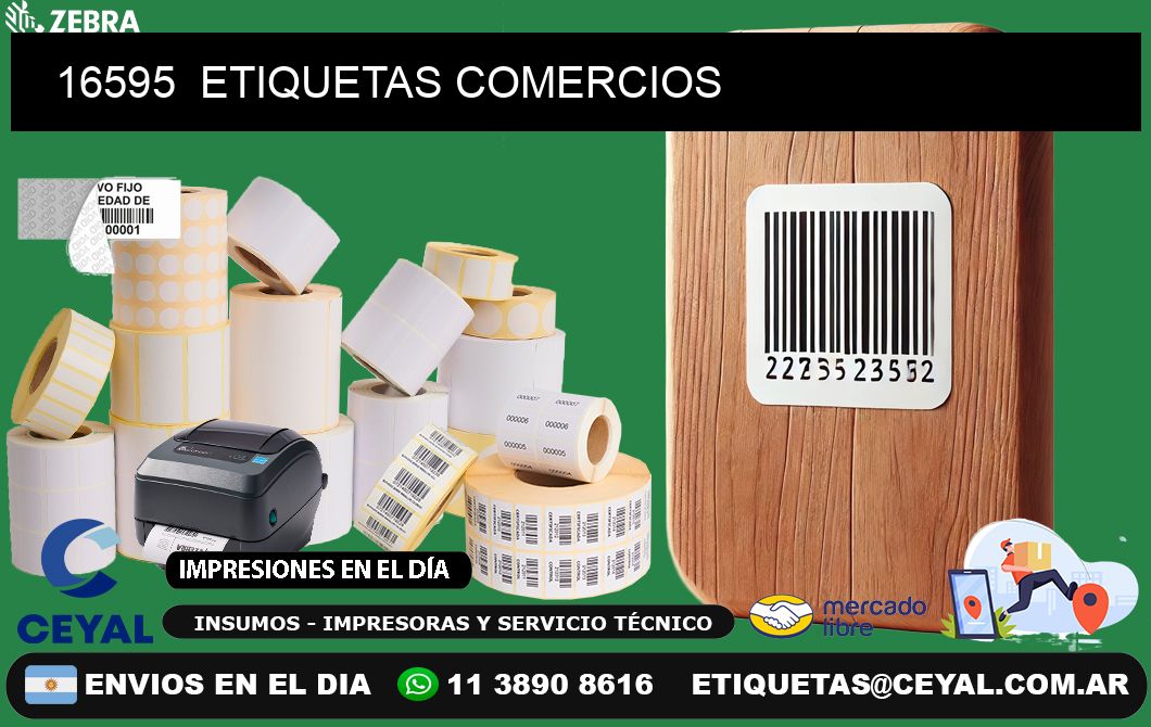 16595  ETIQUETAS COMERCIOS