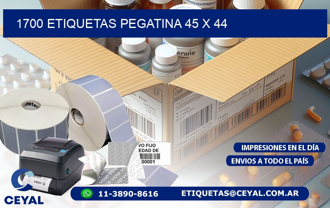 1700 ETIQUETAS PEGATINA 45 x 44