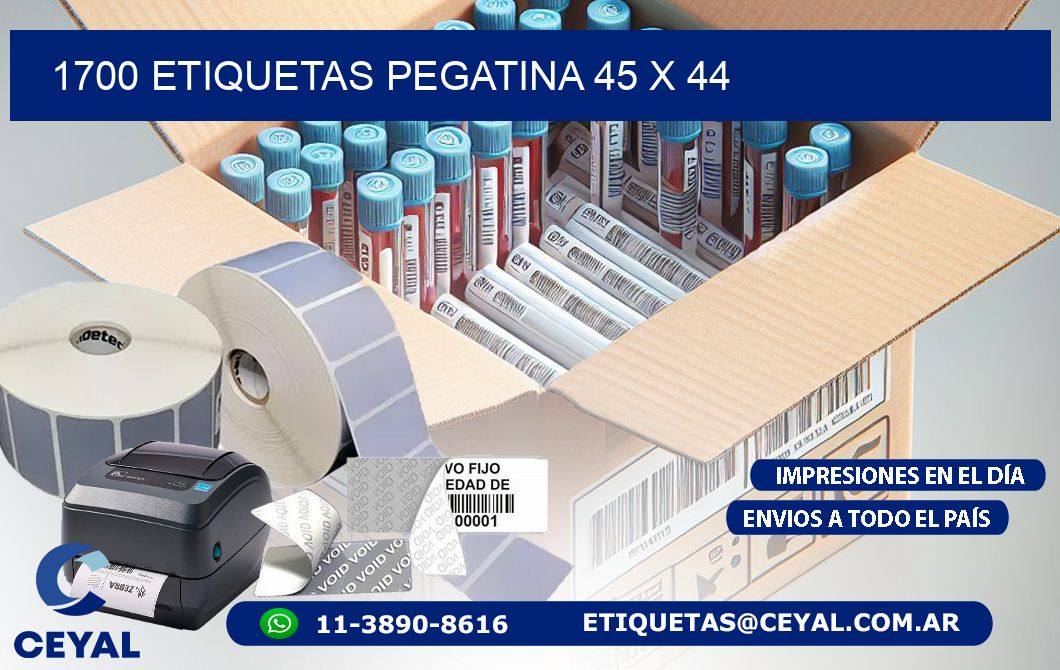 1700 ETIQUETAS PEGATINA 45 x 44