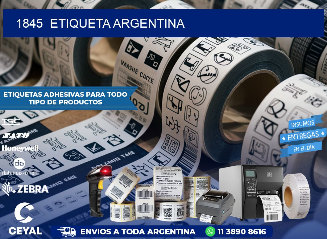 1845  ETIQUETA ARGENTINA