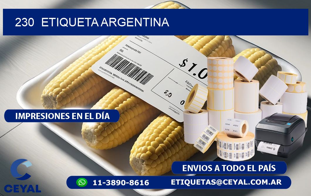 230  ETIQUETA ARGENTINA