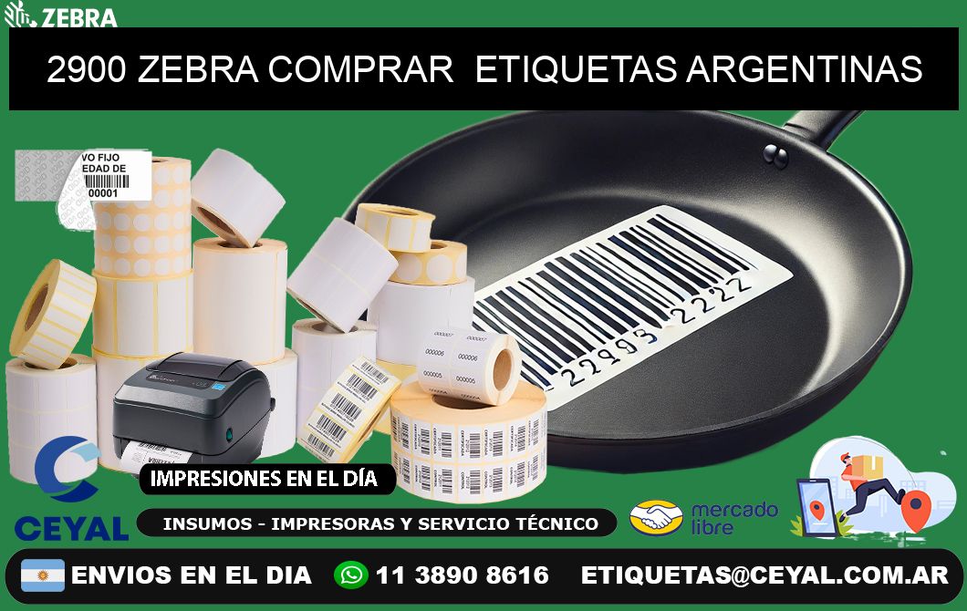 2900 ZEBRA COMPRAR  ETIQUETAS ARGENTINAS
