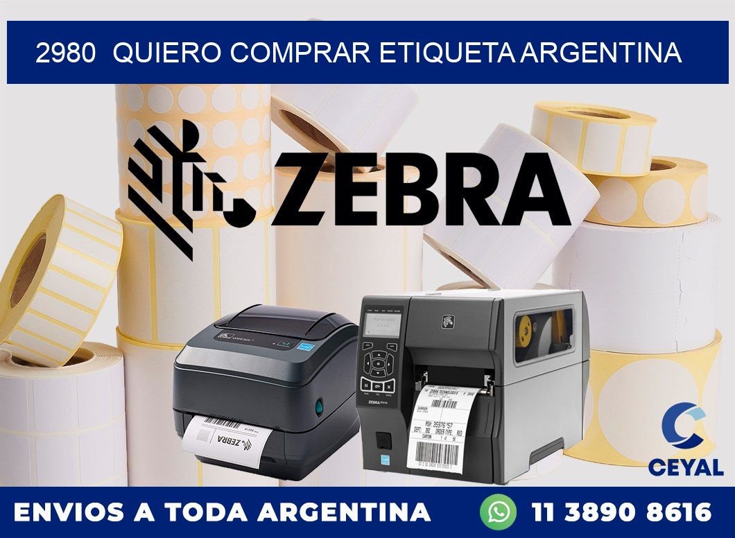 2980  QUIERO COMPRAR ETIQUETA ARGENTINA