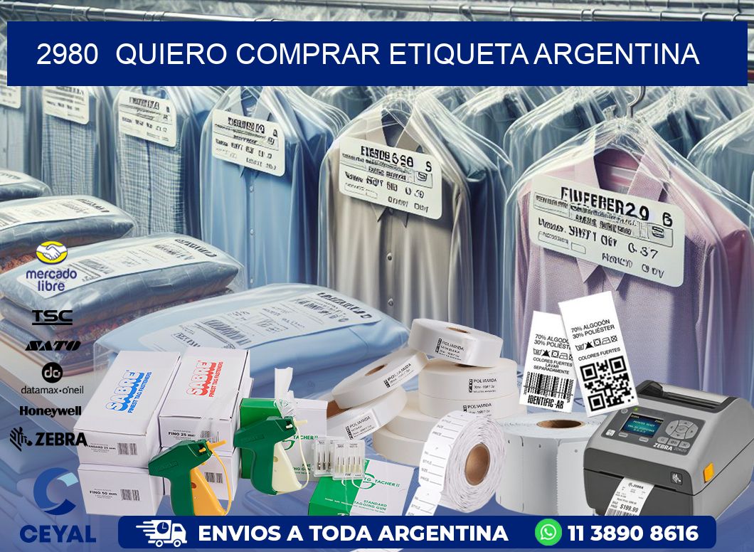 2980  QUIERO COMPRAR ETIQUETA ARGENTINA