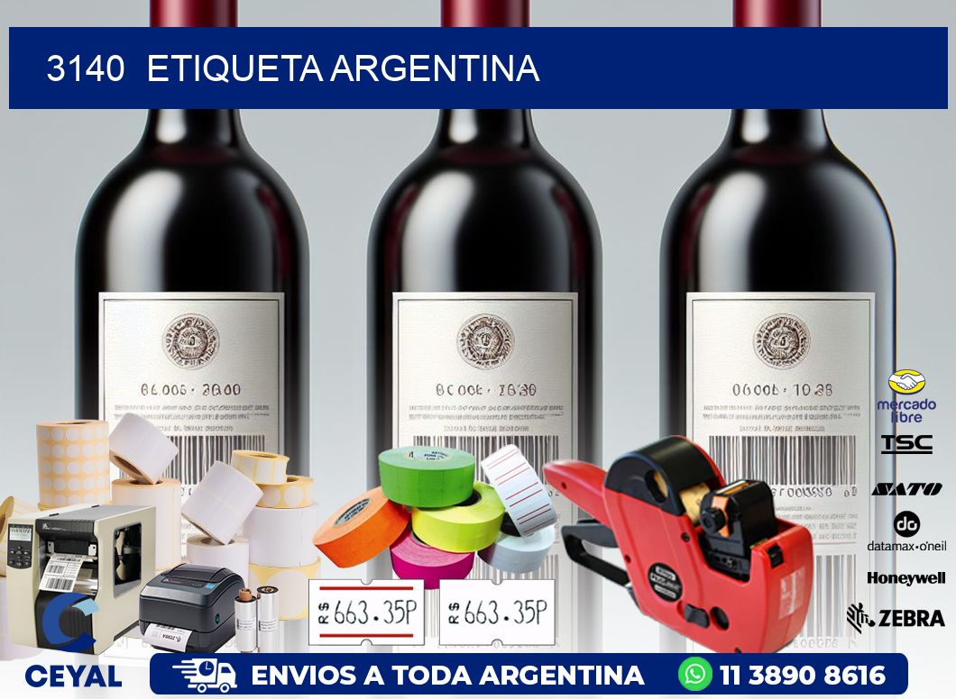 3140  ETIQUETA ARGENTINA