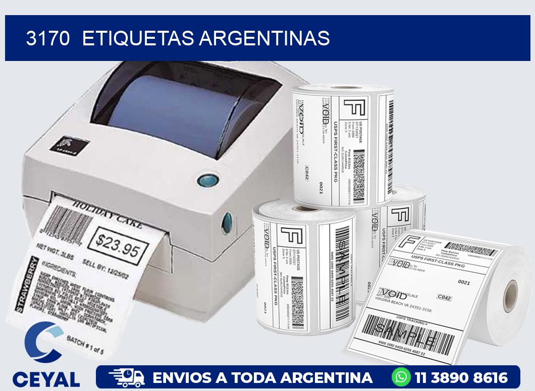 3170  ETIQUETAS ARGENTINAS