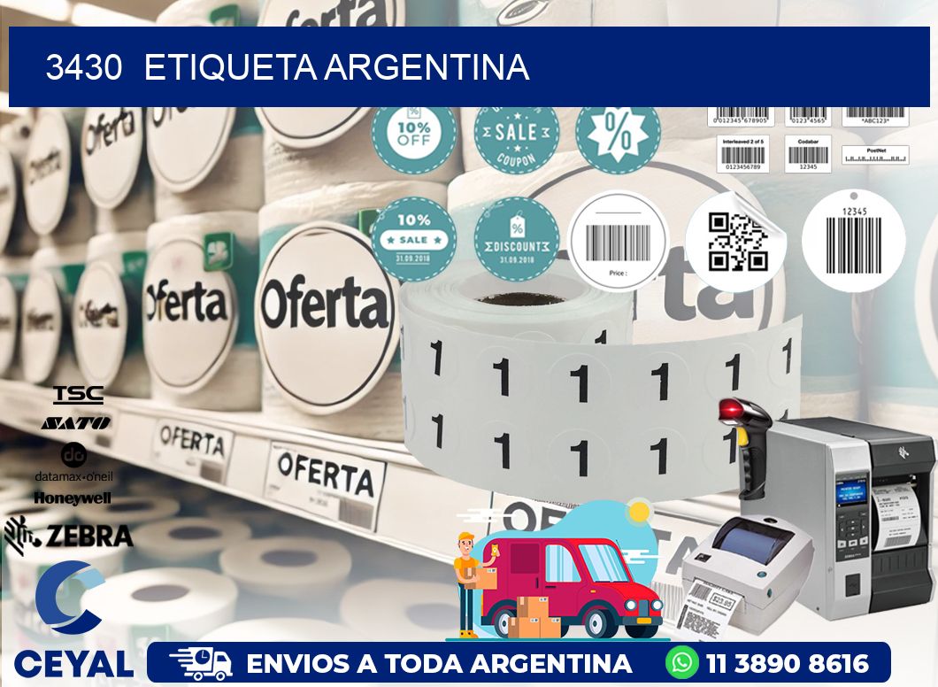 3430  ETIQUETA ARGENTINA