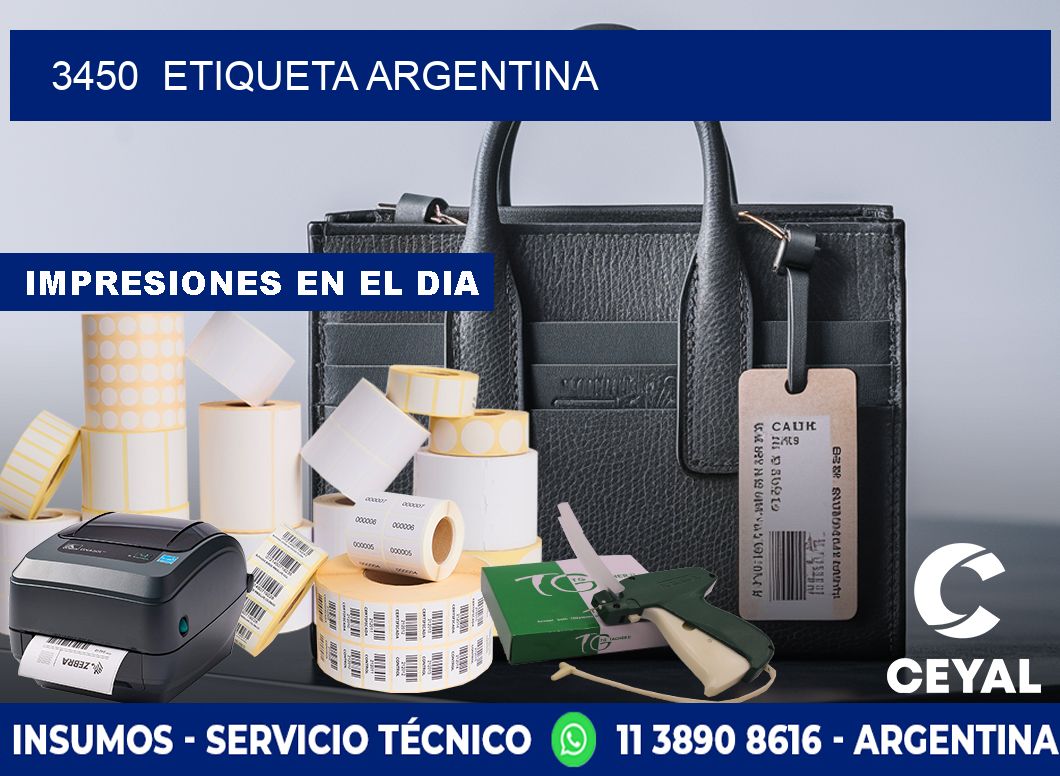 3450  ETIQUETA ARGENTINA