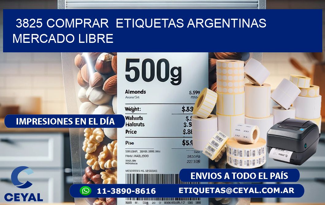 3825 COMPRAR  ETIQUETAS ARGENTINAS MERCADO LIBRE