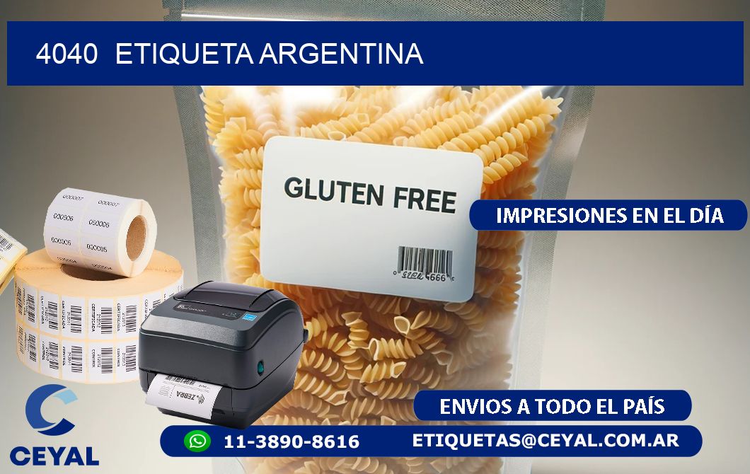 4040  ETIQUETA ARGENTINA