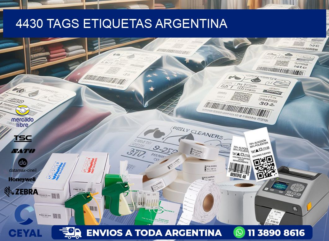 4430 TAGS ETIQUETAS ARGENTINA