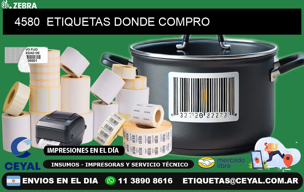 4580  ETIQUETAS DONDE COMPRO