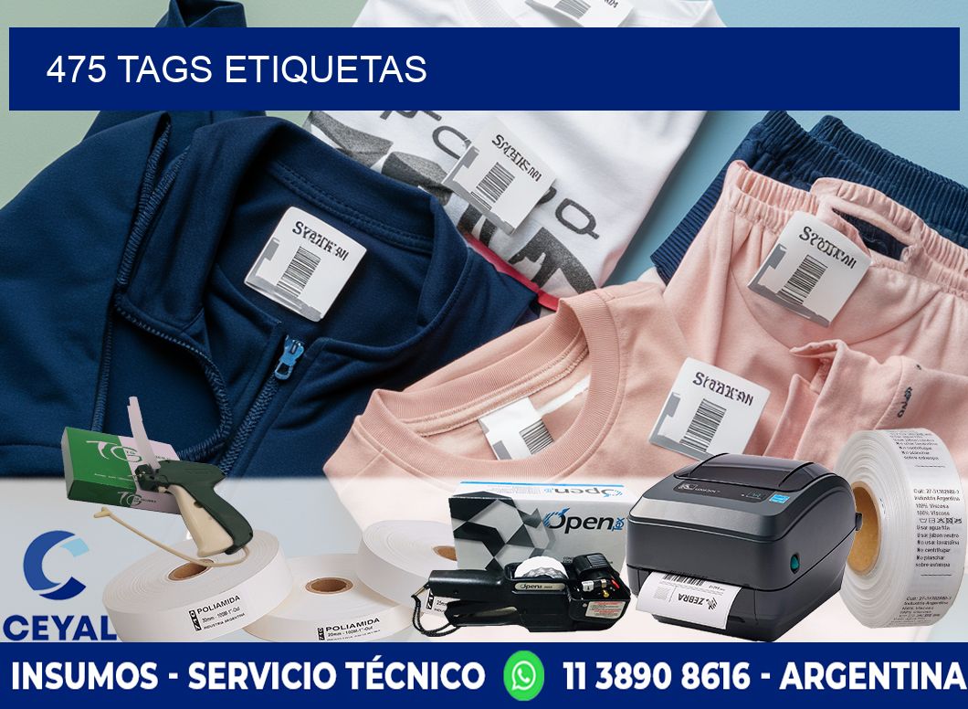 475 TAGS ETIQUETAS