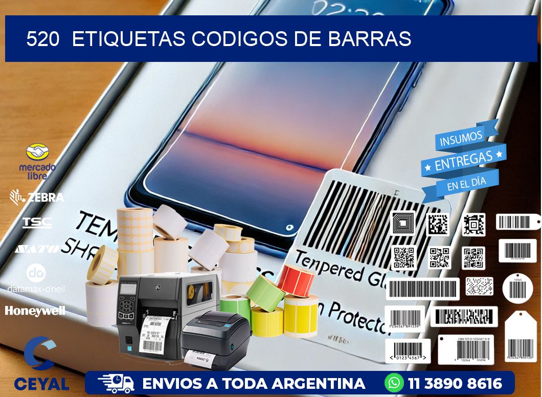 520  ETIQUETAS CODIGOS DE BARRAS