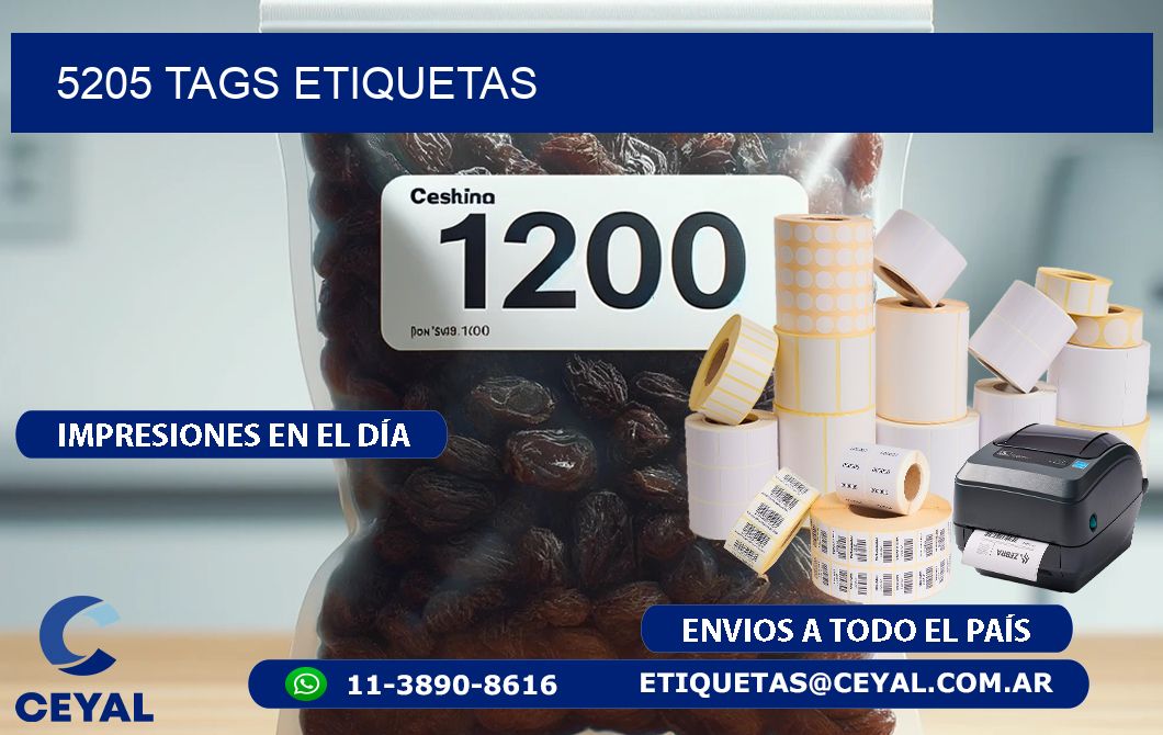 5205 TAGS ETIQUETAS