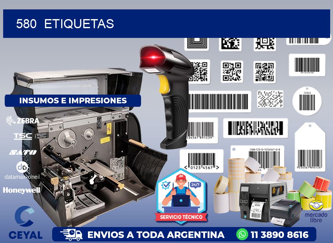 580  ETIQUETAS
