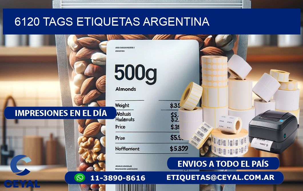 6120 TAGS ETIQUETAS ARGENTINA