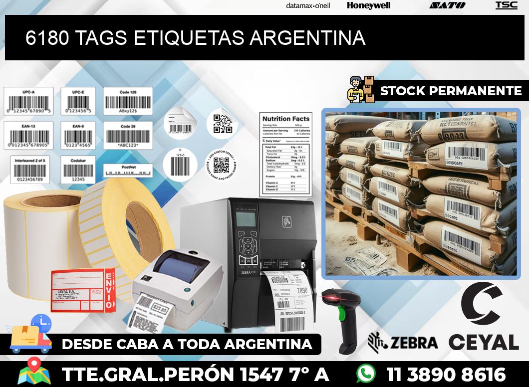 6180 TAGS ETIQUETAS ARGENTINA