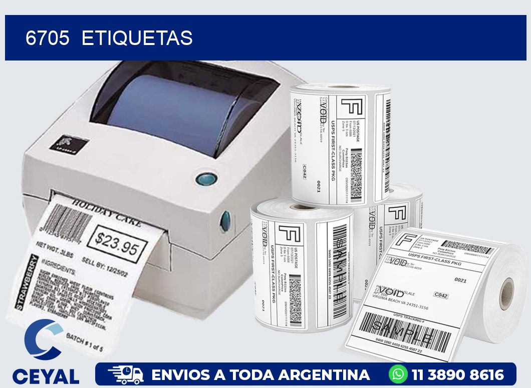 6705  ETIQUETAS