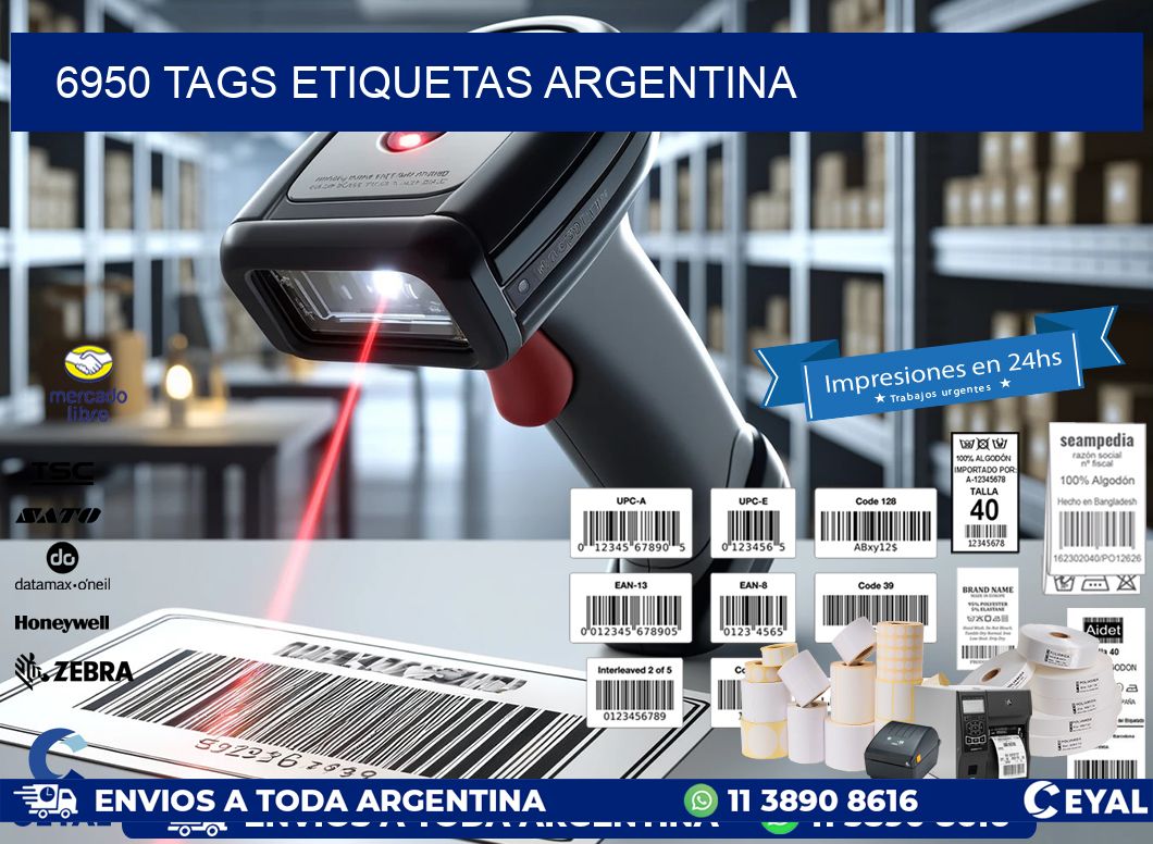 6950 TAGS ETIQUETAS ARGENTINA
