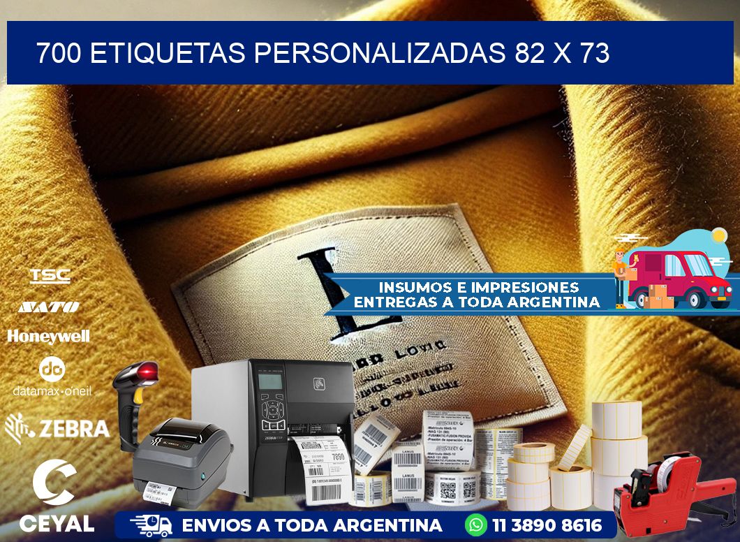 700 ETIQUETAS PERSONALIZADAS 82 x 73