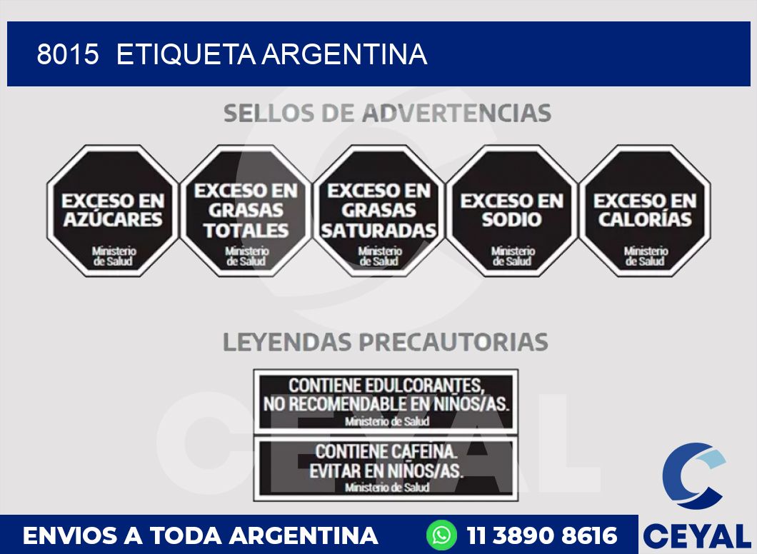8015  ETIQUETA ARGENTINA