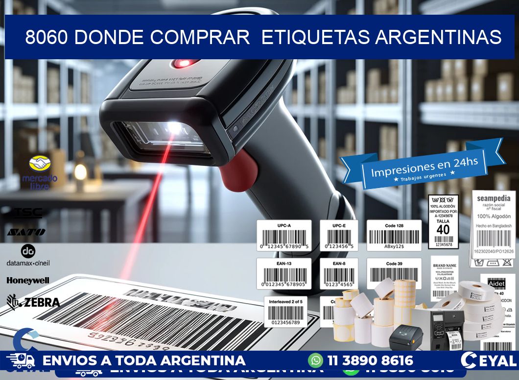 8060 DONDE COMPRAR  ETIQUETAS ARGENTINAS