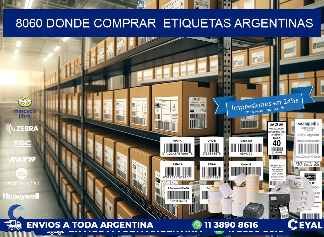 8060 DONDE COMPRAR  ETIQUETAS ARGENTINAS