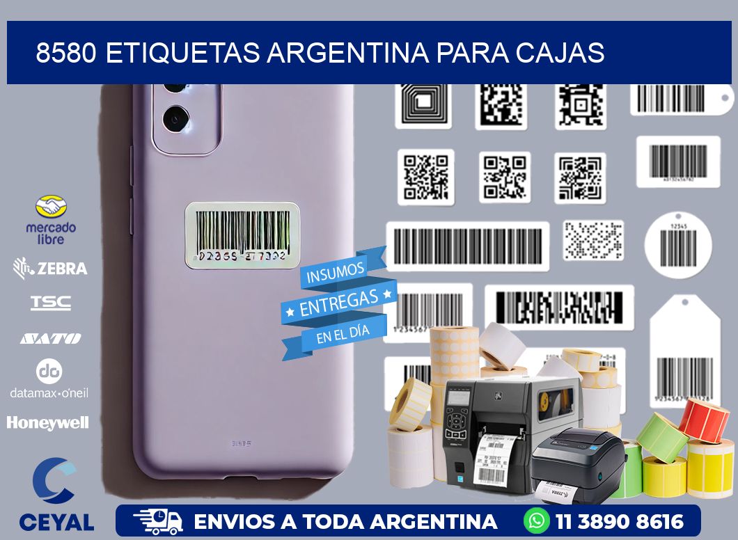 8580 ETIQUETAS ARGENTINA PARA CAJAS