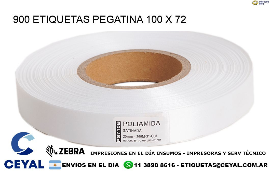 900 ETIQUETAS PEGATINA 100 x 72