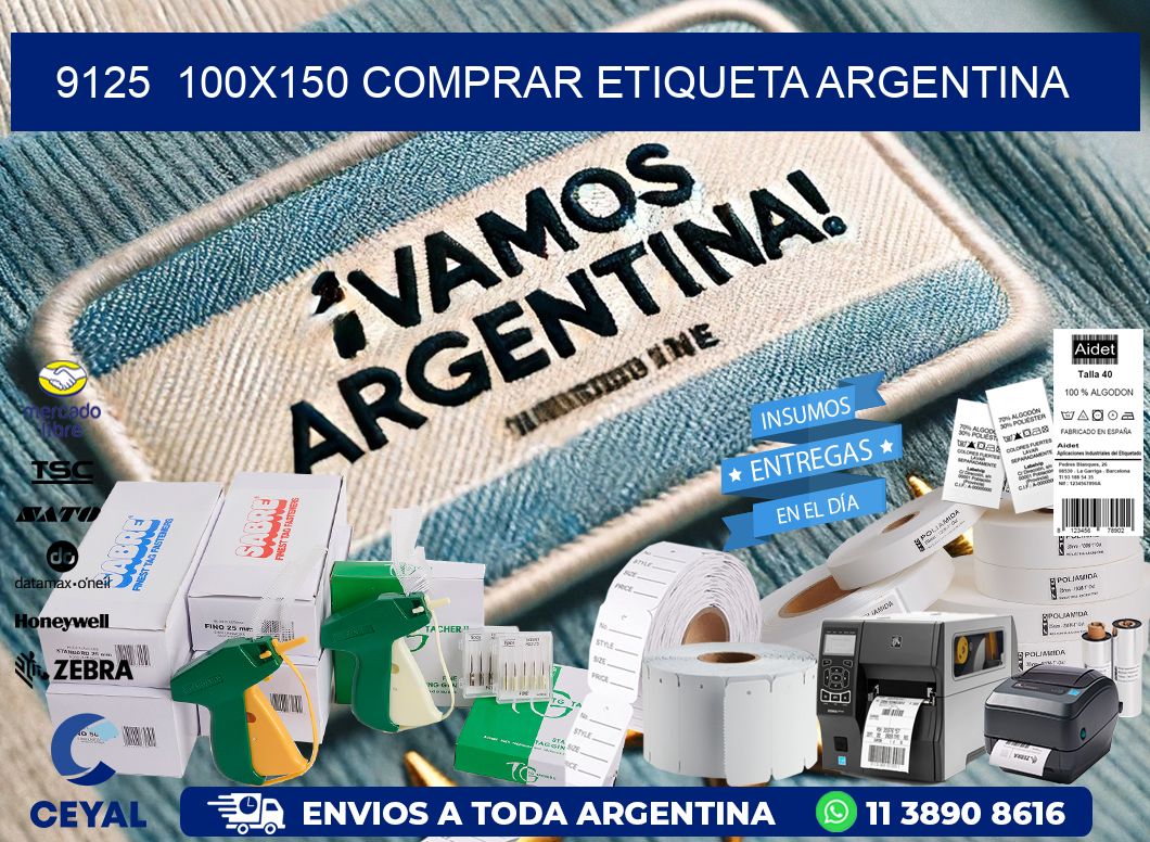 9125  100X150 COMPRAR ETIQUETA ARGENTINA