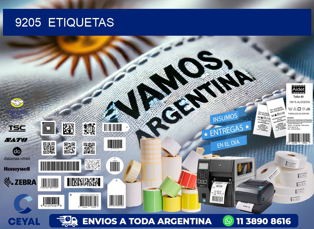 9205  ETIQUETAS
