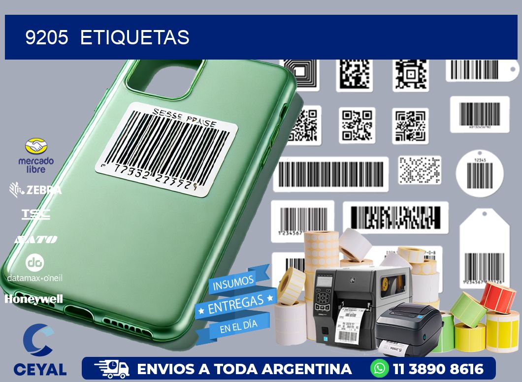 9205  ETIQUETAS