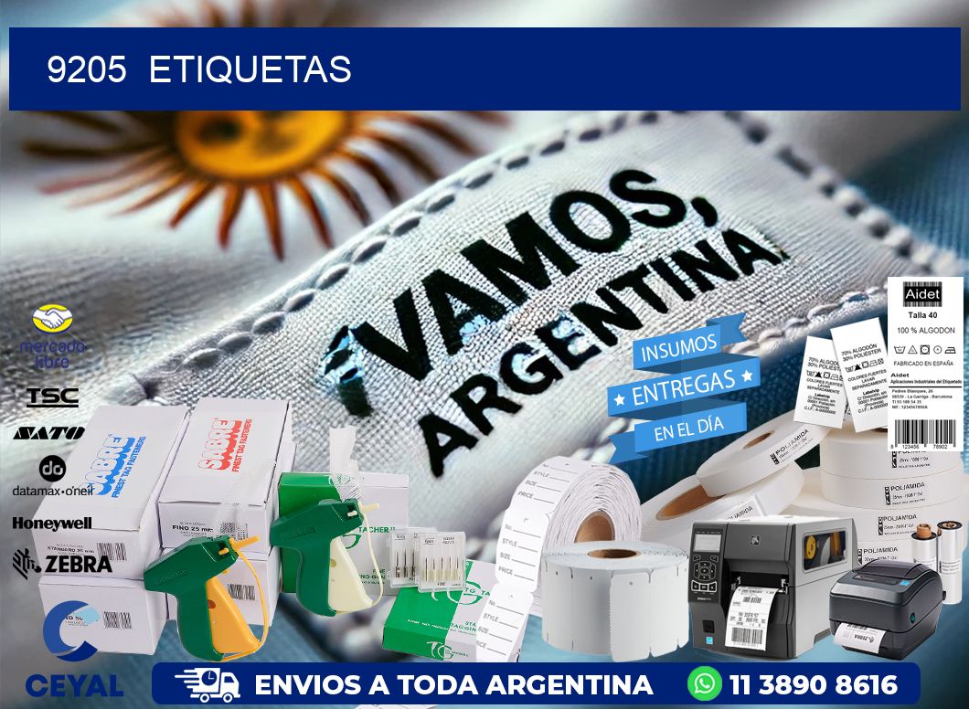 9205  ETIQUETAS