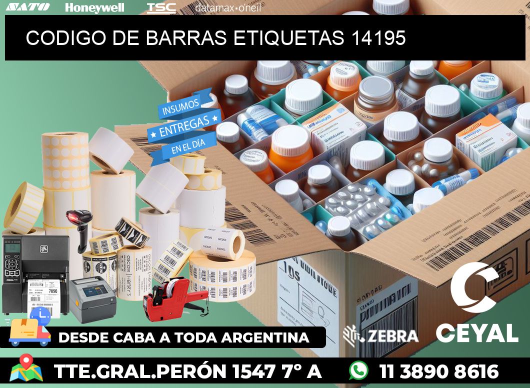 CODIGO DE BARRAS ETIQUETAS 14195