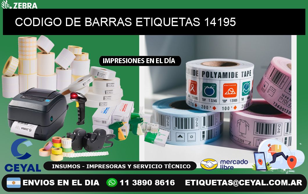 CODIGO DE BARRAS ETIQUETAS 14195